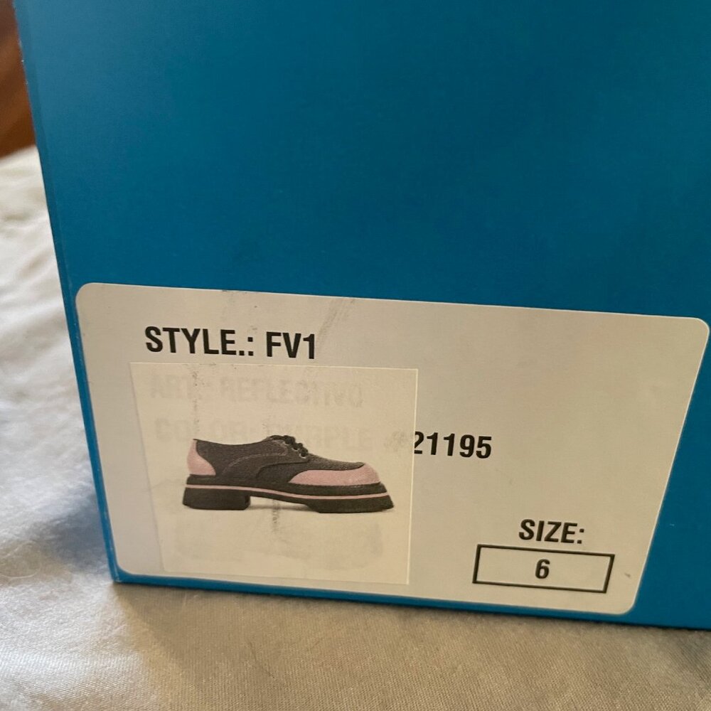 LAST - NEW Fluevog Fresh Vogs FV1 Vintage Style Lace Ups Purple Size 6 SOLD OUT - Picture 15 of 15
